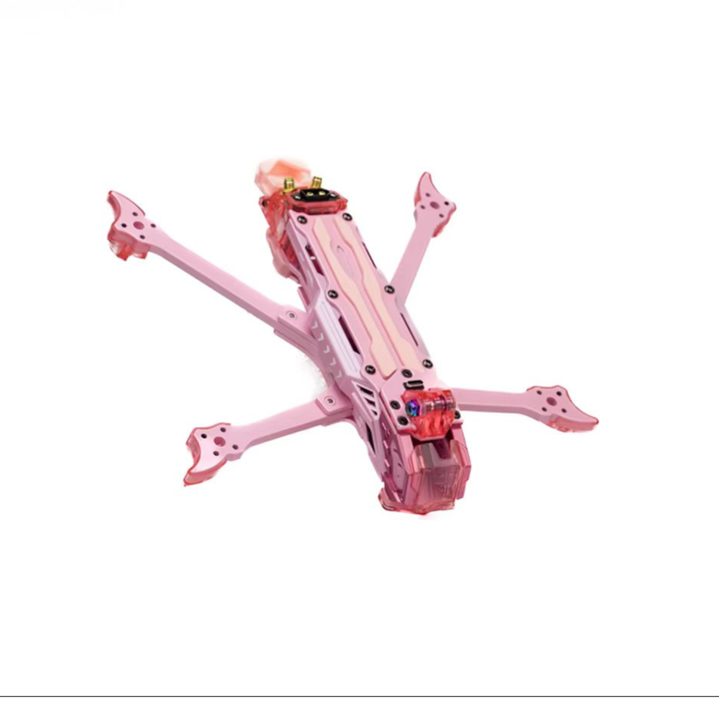 TJRC J5 V2 5 inches FPV O4 Pro Air Unit Digital FPV RC Racing Freestyle Quadcopter Drone Frame - DC Pink