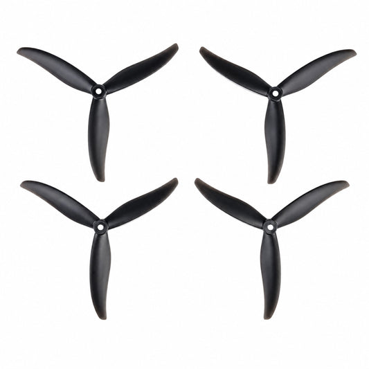 Gemfan HD 7037 Cinelifter PC Reinforced 3 Blade Propellers 2CW+2CCW – Clear Black