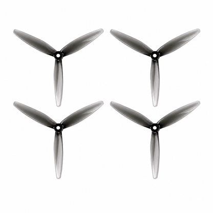 Gemfan Propellers 7050 Hurricane PC 3 Blade Propellers 2CW+2CCW – Clear Gray