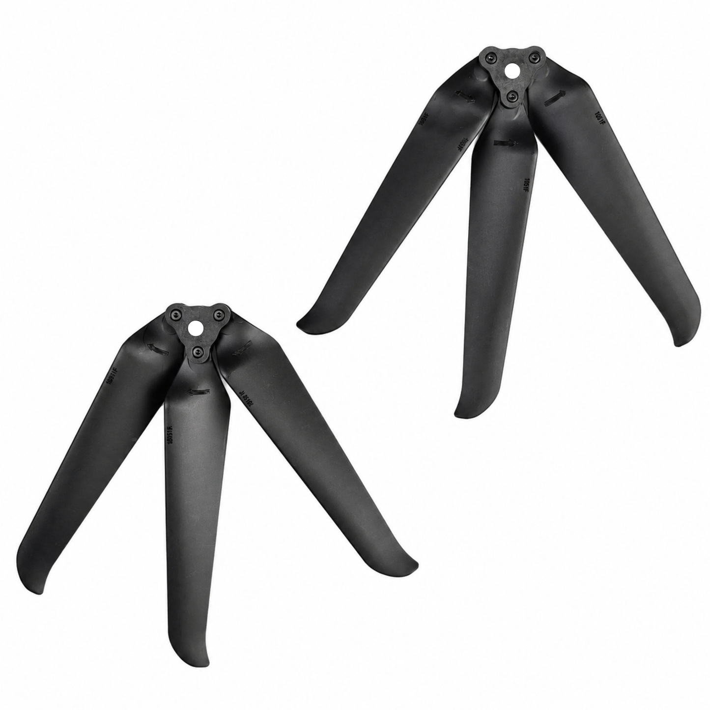 F1051 Folding Drone Propeller 3 Blade Glass Fiber Nylon -  Black (1 Pair CW+CCW)