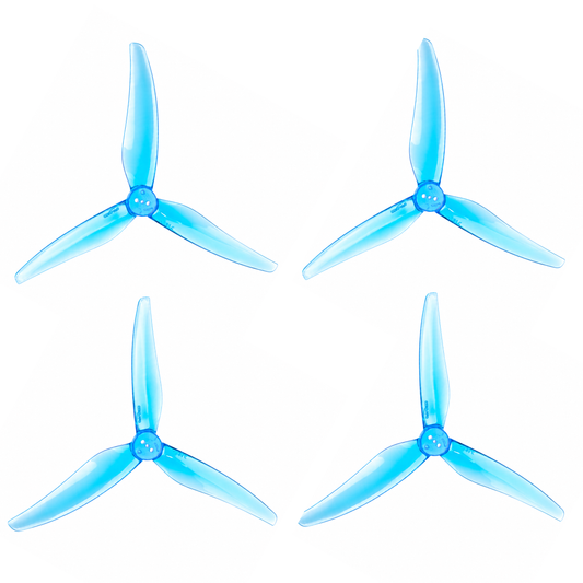 Gemfan Hurricane 5125 UltraLite Racing Propeller Sky Blue- (2CW+2CCW)