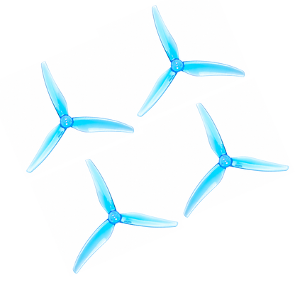 Gemfan Hurricane 5125 UltraLite Racing Propeller Sky Blue- (2CW+2CCW)