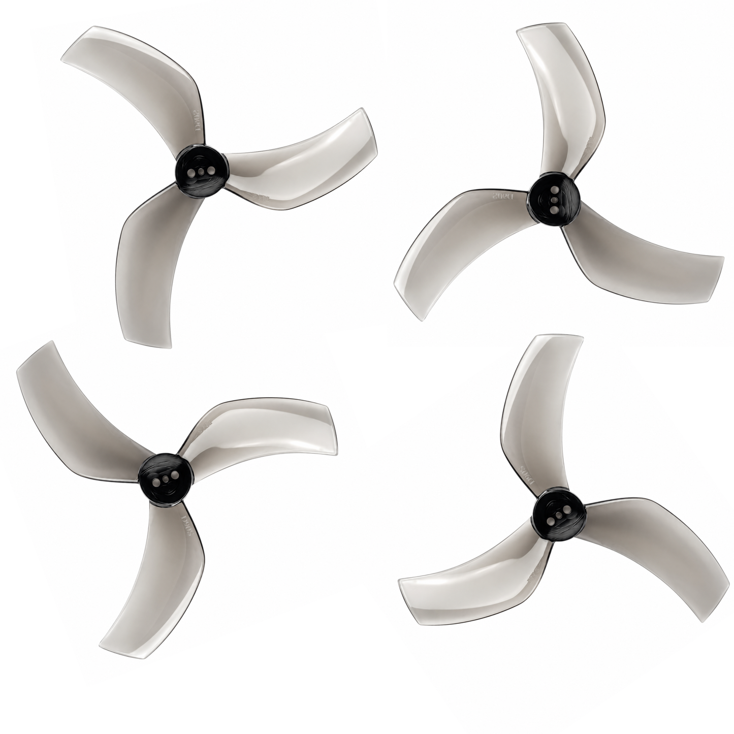 Gemfan D90S Ducted PC 3 Blade 1.5m Propeller - Clear Gray (2CW+2CCW)