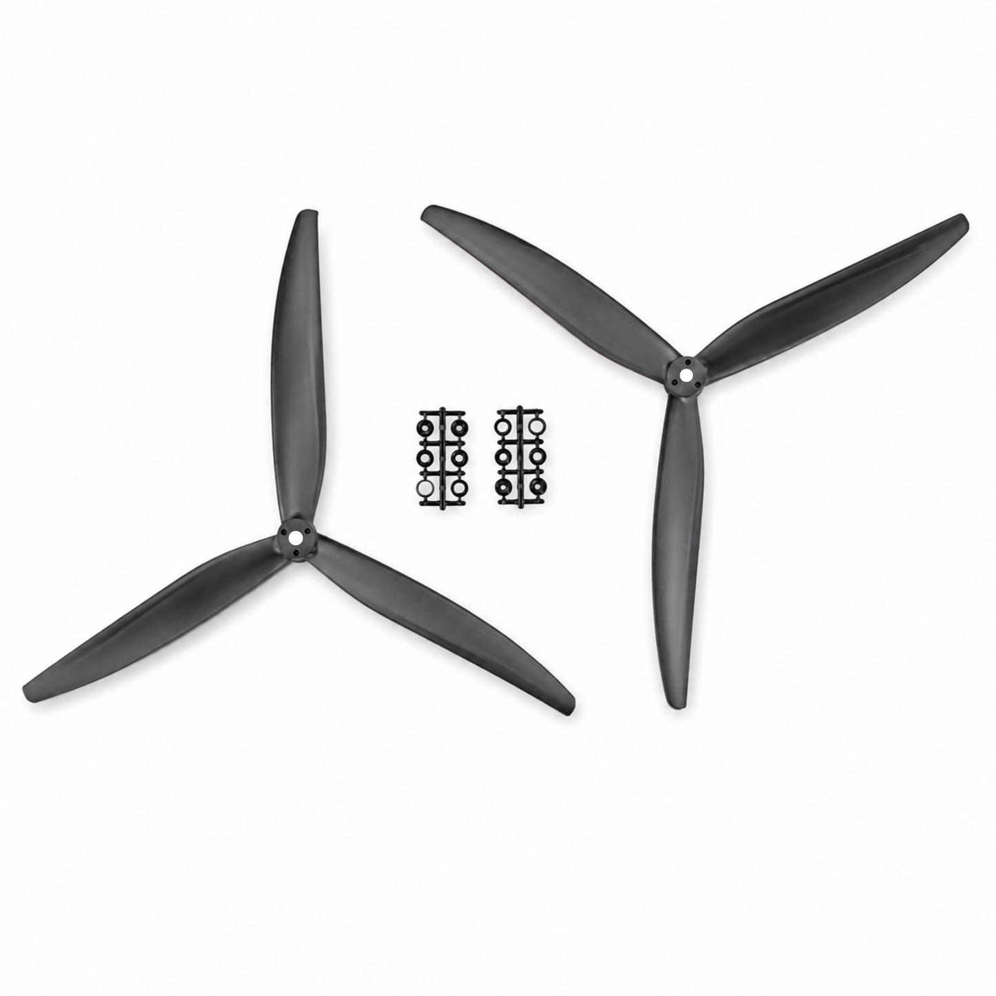 Gemfan 13X9 Glass Fiber Nylon 3 Blade Black – 1CW + 1CCW