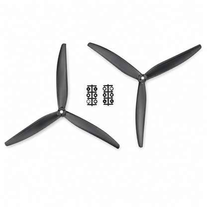Gemfan 13X9 Glass Fiber Nylon 3 Blade Black – 1CW + 1CCW