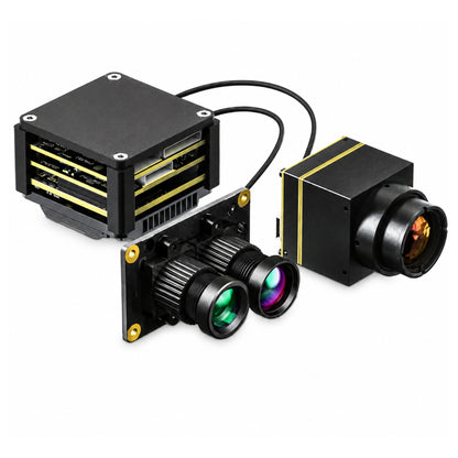 FPV AI VisionCube FPV Drone AI Locking Tracking System Drone Thermal Dual Cameras Target Lock Guidance Module Kit Max+UitraDual Visible Light thermal