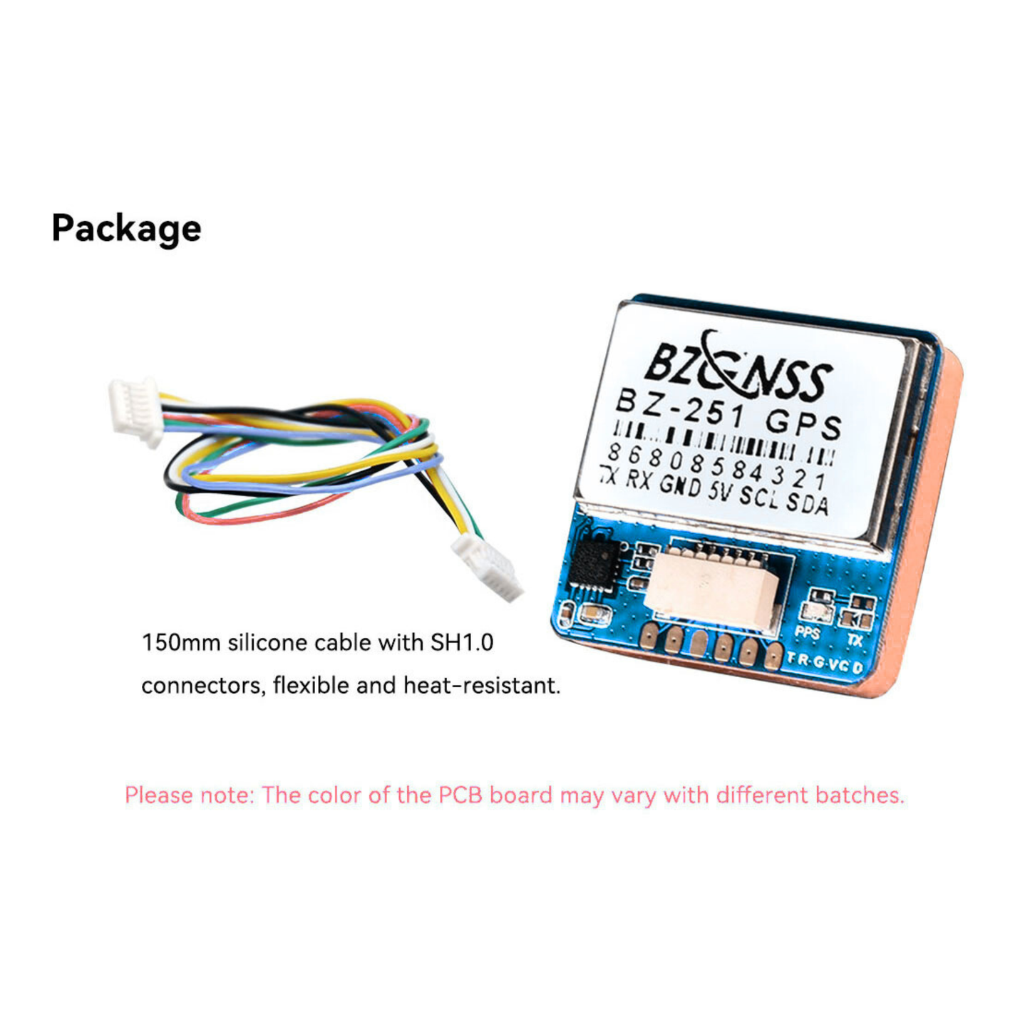 BZGNSS BZ-251 GPS with 5883 Compass - Blue