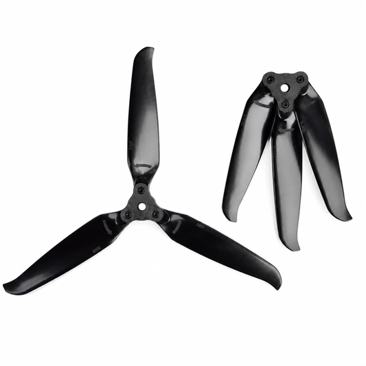 F7036 Folding Drone Propeller 3 Blade Glass Fiber Nylon -  Black (2 Pair CW+CCW)