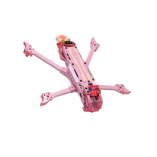 TJRC J5 V2 5 inches FPV O4 Pro Air Unit Digital FPV RC Racing Freestyle Quadcopter Drone Frame - DC Pink
