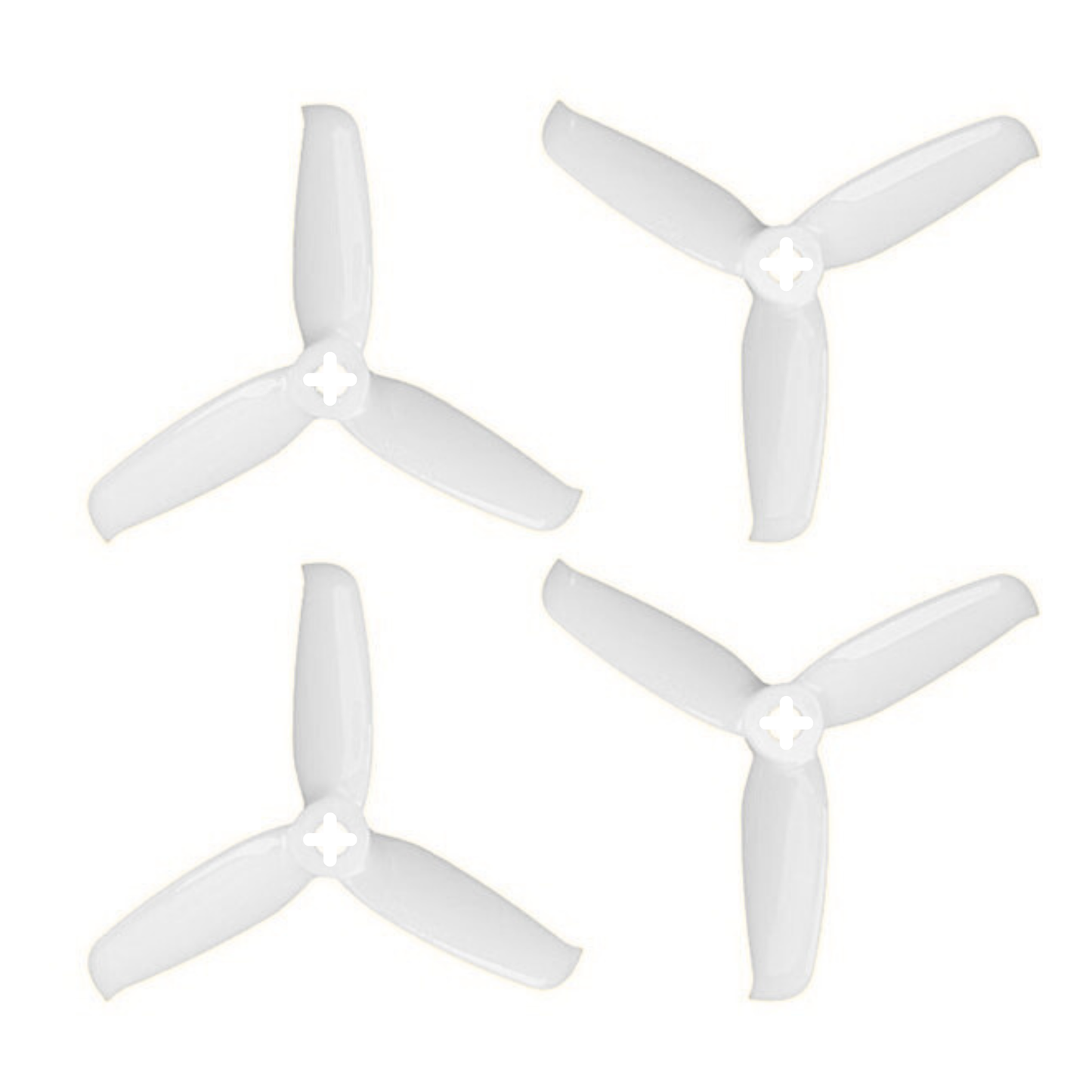 Orange 3052(3X5.2) Tri-Blade Flash Propellers 2CW+2CCW 2 Pair-Transparent