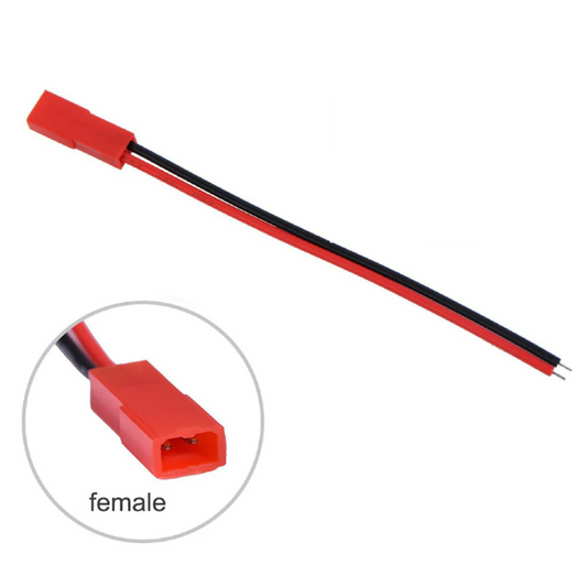 JST Plug 2pin Connector Cable Wire-Female MOQ 5 pcs.