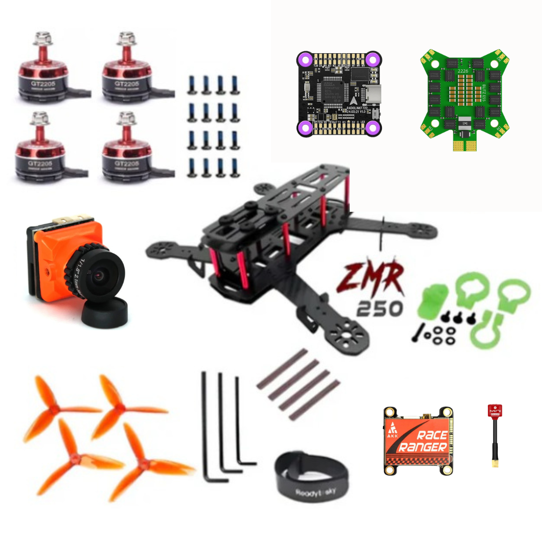 ZMR250 Freestyle 3s-4s Analog FPV Drone Kit