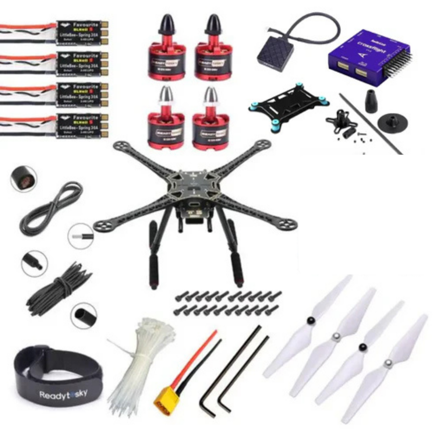 Radiolink Crossflight Flight Controller With GPS TS100 S500 Quadcopter with carbon fibre landing gear Advance Drone Kit