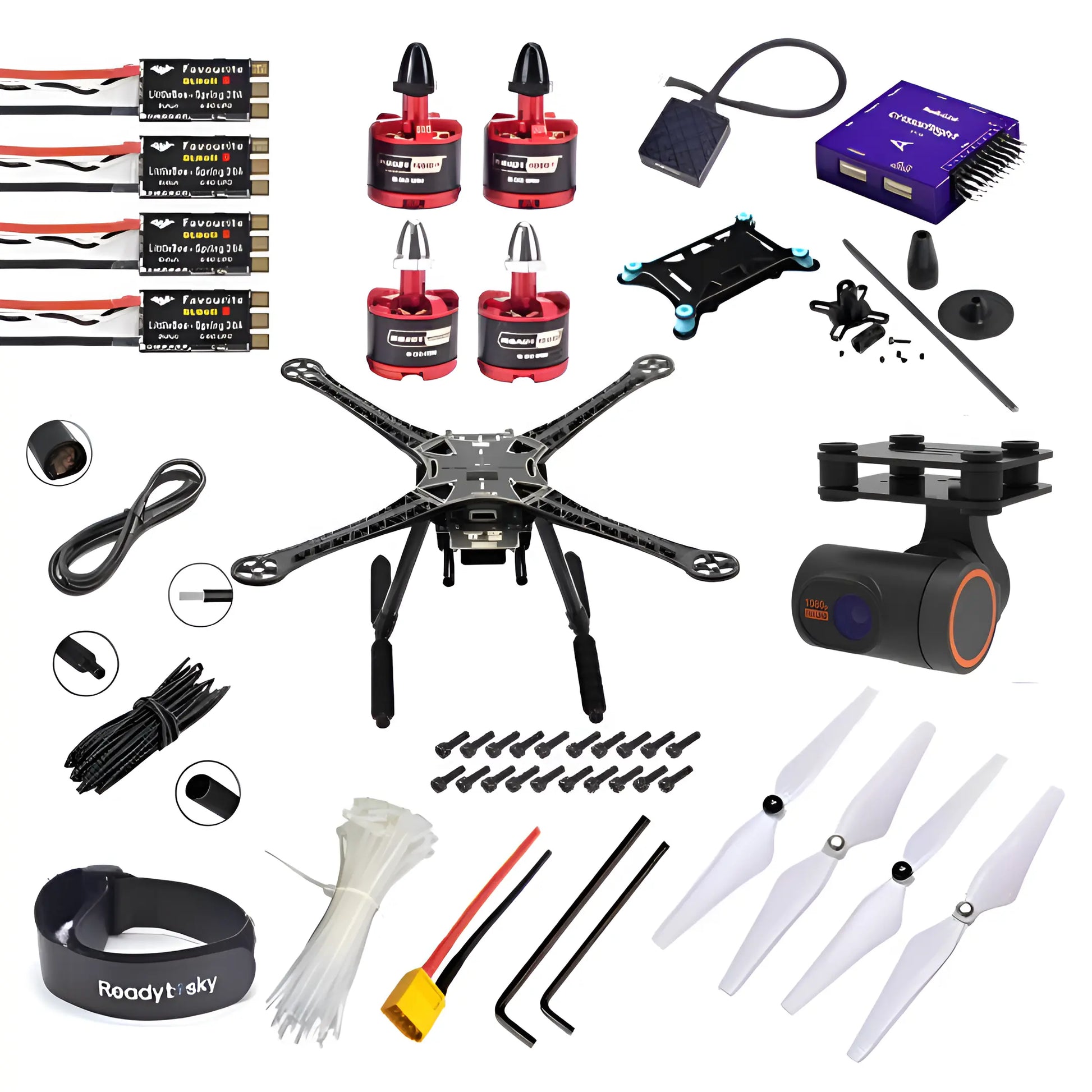 Radiolink Crossflight Flight Controller With GPS TS100 S500 Quadcopter with carbon fibre landing gear Advance Drone Kit - Without Radio tx Hi Tech xyz