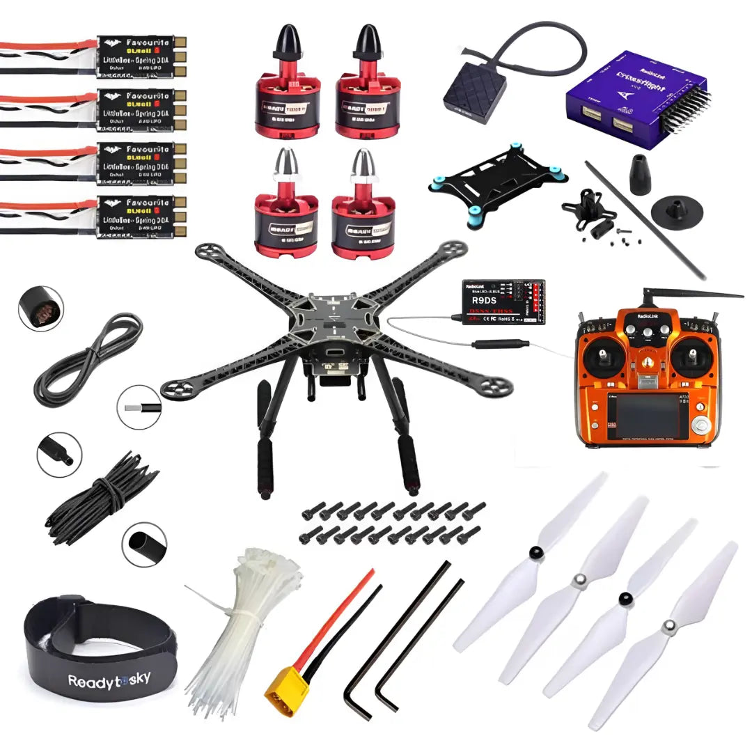 Radiolink Crossflight Flight Controller With GPS TS100 S500 Quadcopter with carbon fibre landing gear Advance Drone Kit - Radiolink AT10 Hi Tech xyz