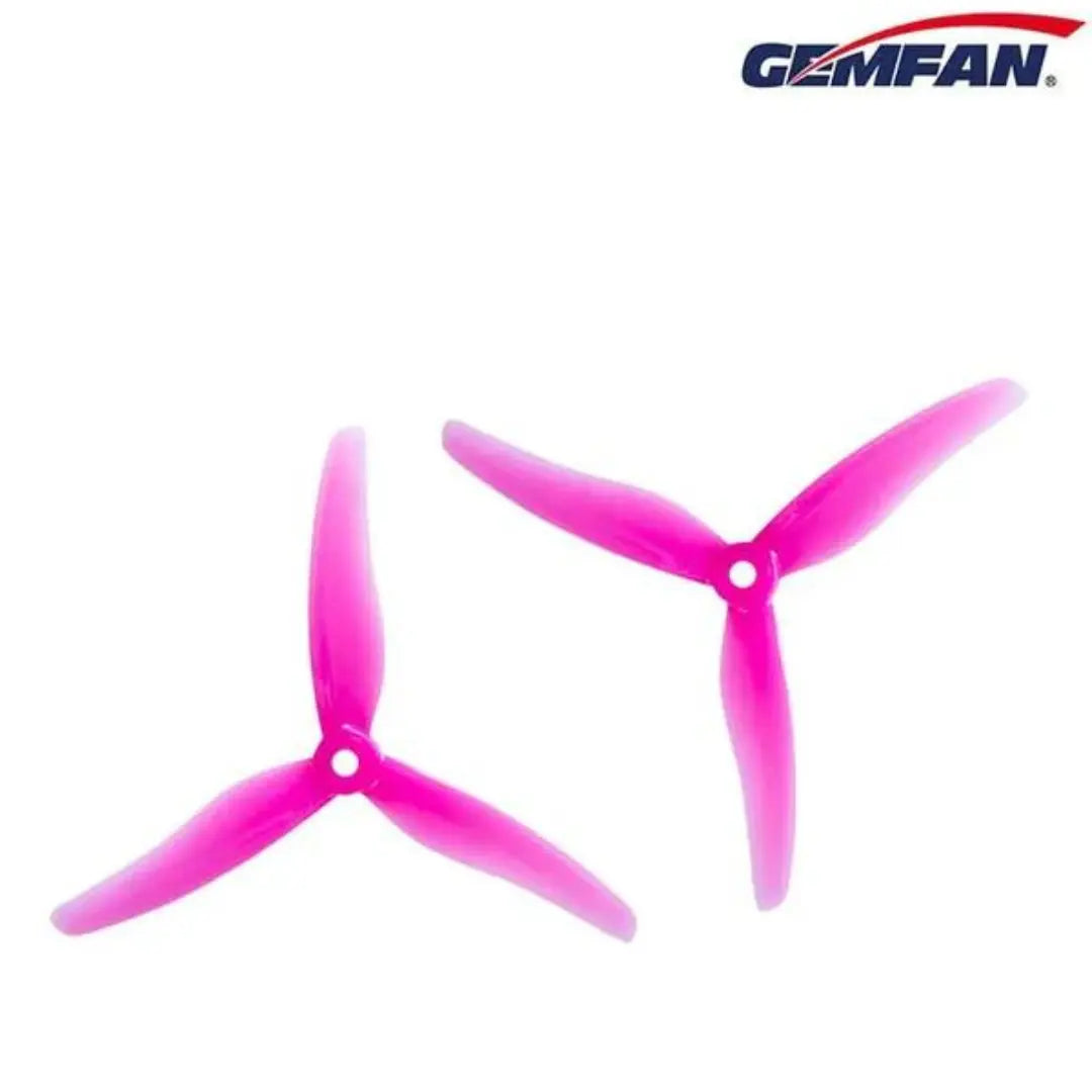 Gemfan Hurricane 5143 Durable Tri-Blade Prop 2CW+2 CCW - Pink. Hi Tech xyz