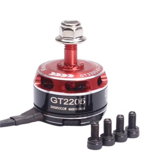 GT2205 2300KV Brushless DC Motor – Silver Cap (CCW Motor Rotation)