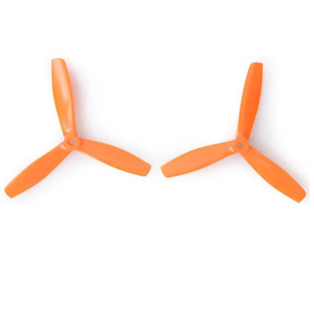 Orange HD Propellers 6045(6X4.5) Tri Blade Bullnose Polycarbonate Orange 2CW+2CCW-2pairs