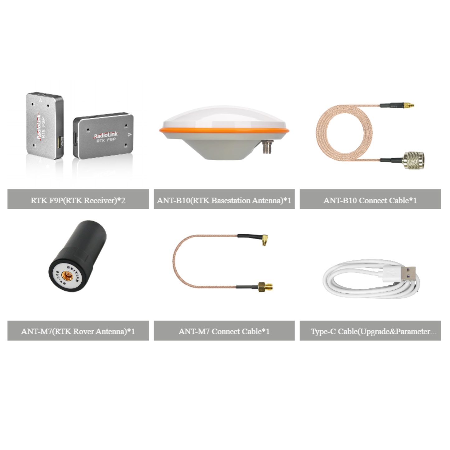 Radiolink RTK F9P Receiver with Base Station & All Components