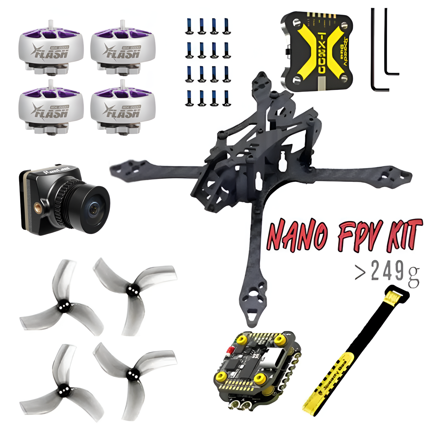 Nano Freestyle 4s Analog FPV Drone Kit