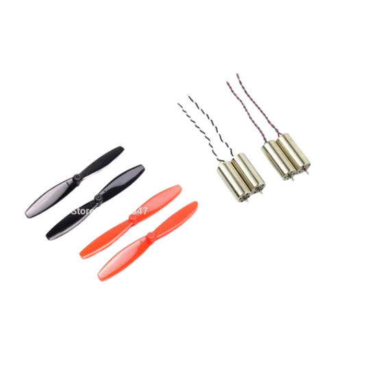 55 mm Blade Propeller Prop with 8520 CW & CCW Coreless Brushed Motor For Indoor Racing Drone Quad-copter