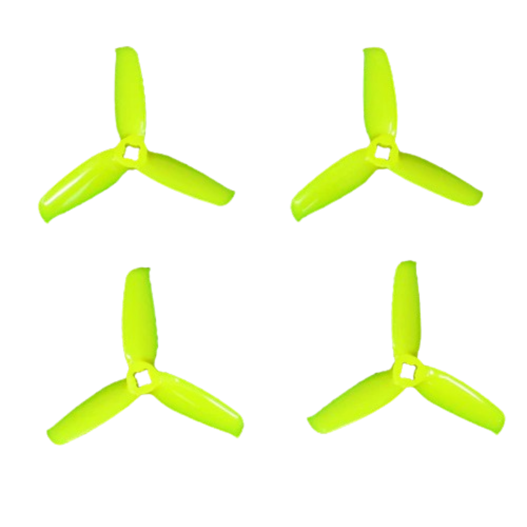 3052 Tri Blade Flash Propellers 2CW+2CCW - (2 Pairs) - Lemon Yellow.