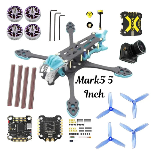 MARK5 5Inch 225mm Carbon Fibre Analog FPV Drone Kit Hi Tech xyz