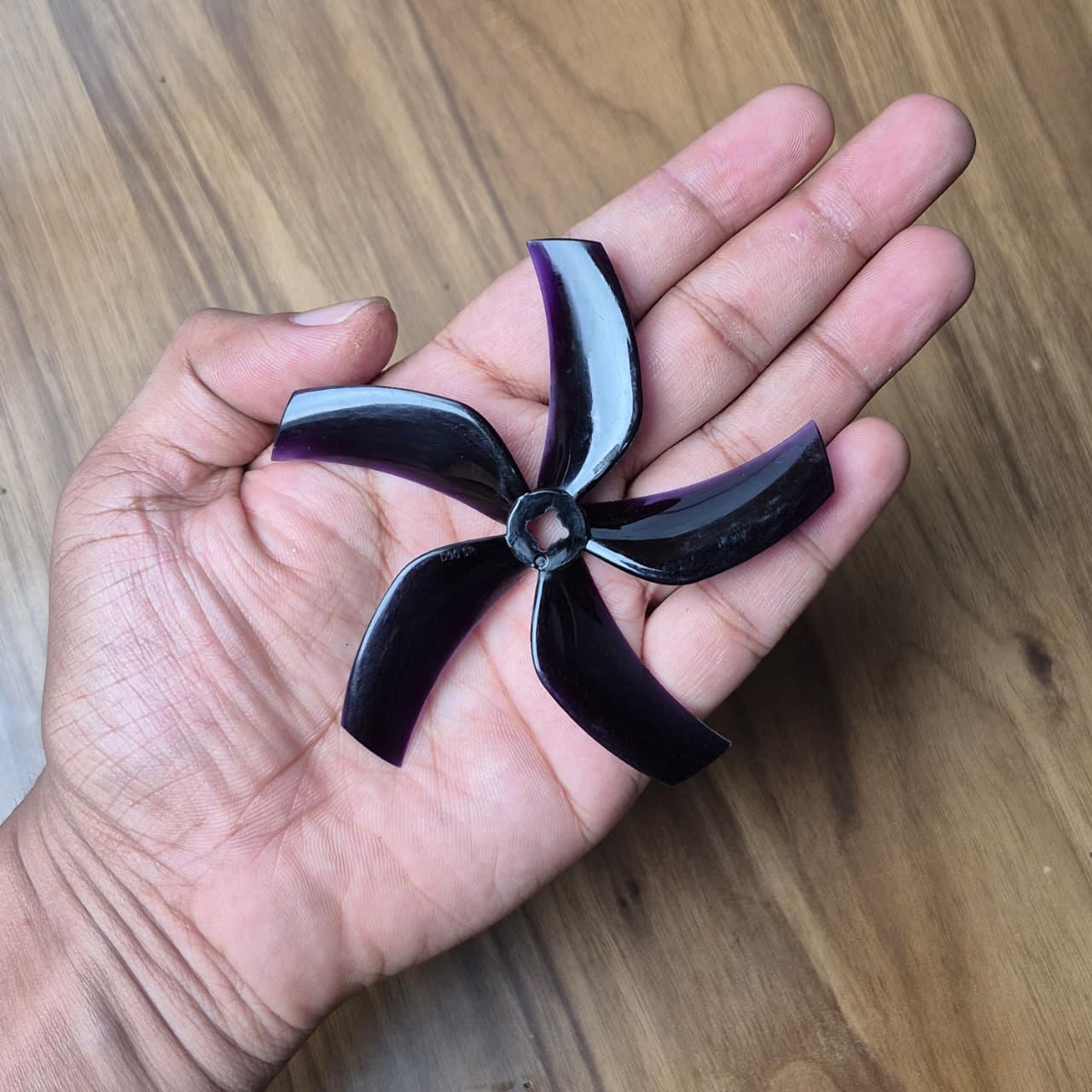 Gemfan D90 5-Blade 2mm & M5 Ducted Cinewhoop Propeller (Black) - Black