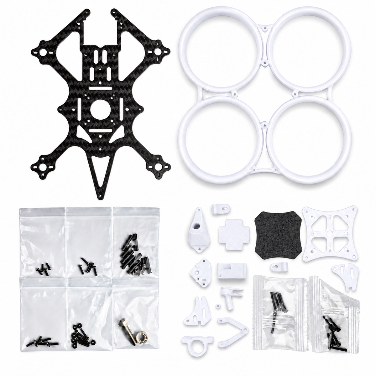 Cinewhoop 2.5 Inch FPV FrameWhite