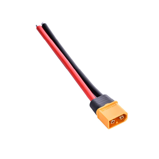 Amass XT60 Male Connector with 12AWG 100cm Power Cable
