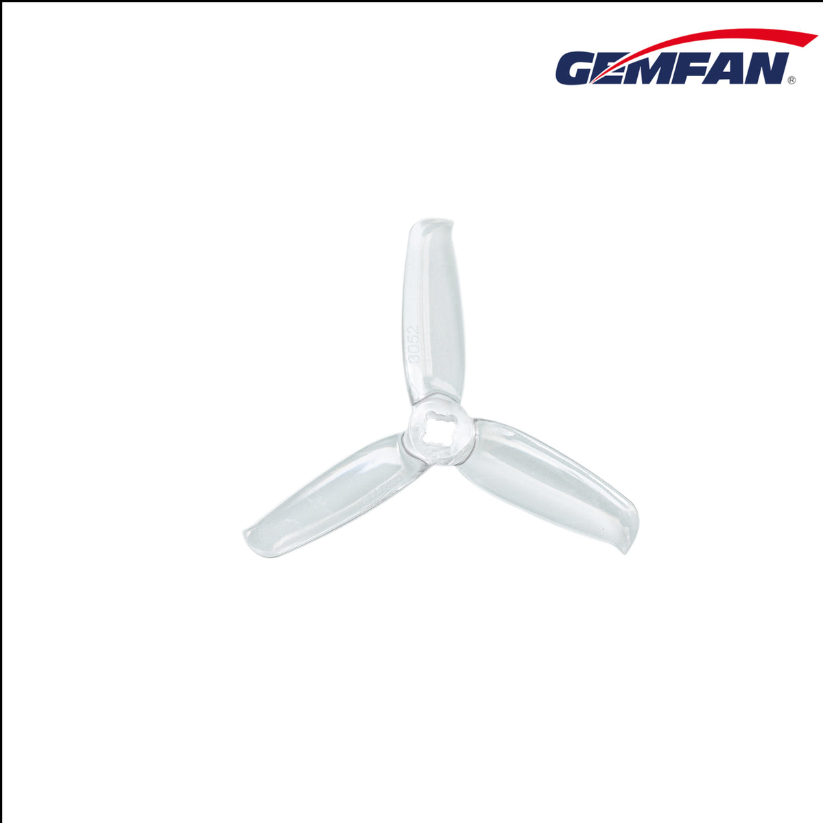 Gemfan 3052 Flash PC 3-Blade Propeller for 3 Inch FPV Drone (2CW + 2CCW) - Lemon Clear