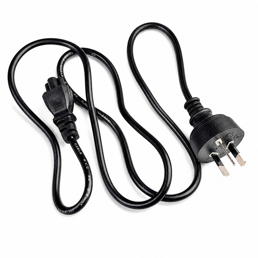 AC 10A 250V EU Plug Power Supply Adapter Cord Cable Front View with 2 Pin Connector