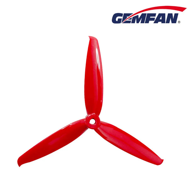 Gemfan 6042 Flash PC 3-Blade Freestyle Propeller for 6 Inch FPV Drone (2CW + 2CCW) - Ferrari Red