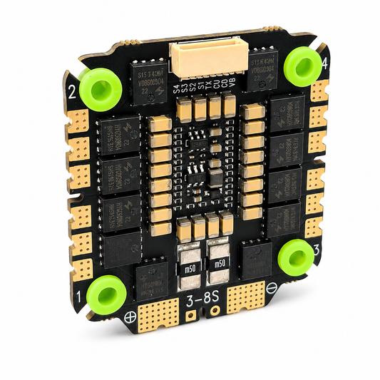 Rear Angled View of Aocoda-RC 3065 AM32 32Bit 65A 4-in-1 ESC