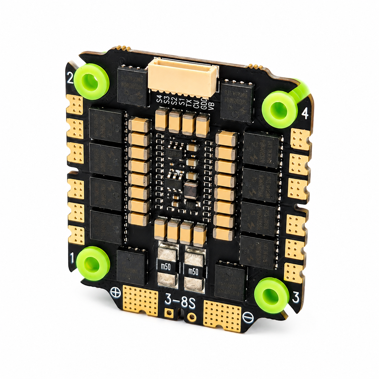 Side View of Aocoda-RC 3065 AM32 32Bit 65A 4-in-1 ESC