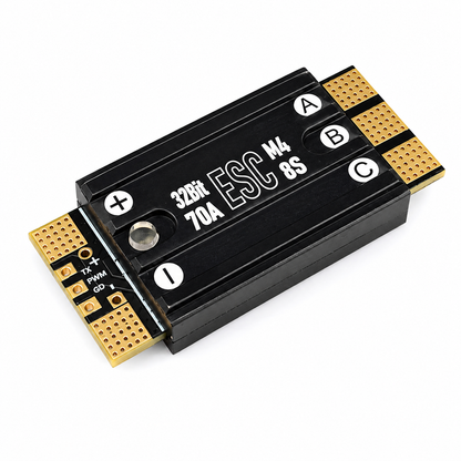 Diagonal View of Aocoda-RC 70A 48K AM32 ESC