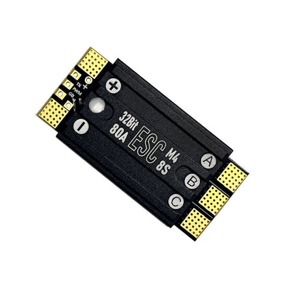 Angled View of Aocoda-RC 80A 48K AM32 3-8S Single ESC for FPV Drone Motors