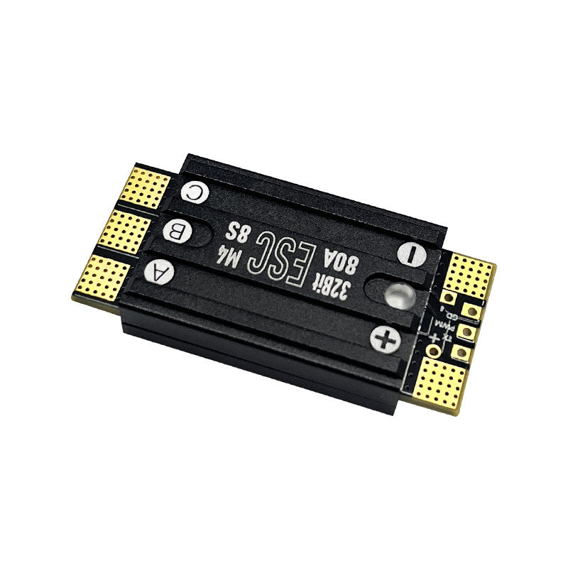 Side View of Aocoda-RC 80A 48K AM32 3-8S Brushless ESC for High Performance FPV Drones