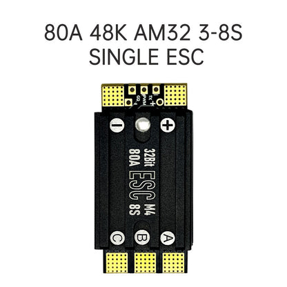 Top View of Aocoda-RC 80A 48K AM32 3-8S Single ESC with High Current PCB Design