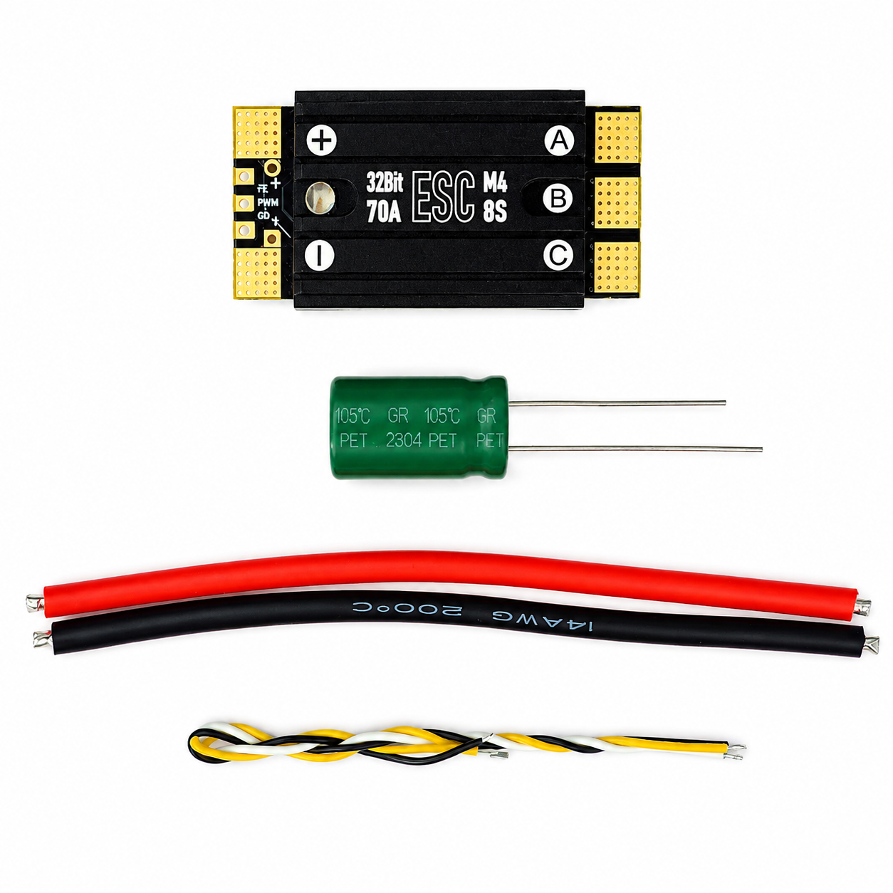 Aocoda-RC 80A 48K AM32 Single ESC with Wires and Heat Shrink