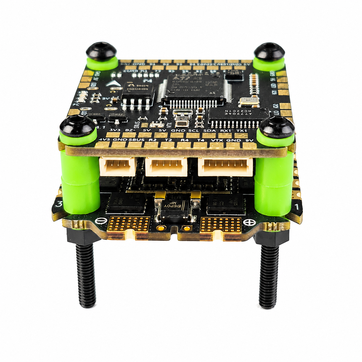 Mounted Aocoda RC F405 65A V4 8Bit Stack on FPV Drone Frame
