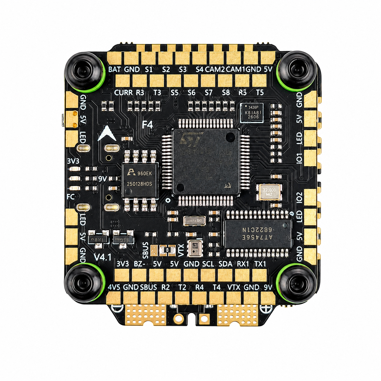 Top View of Aocoda RC F405 65A V4 8Bit Flight Controller Stack