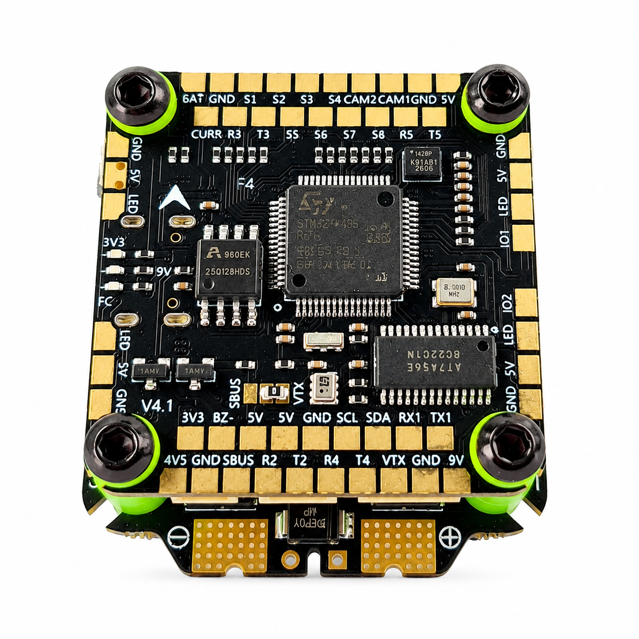 Bottom View of Aocoda RC F405 75A V4 8Bit ESC Stack PCB