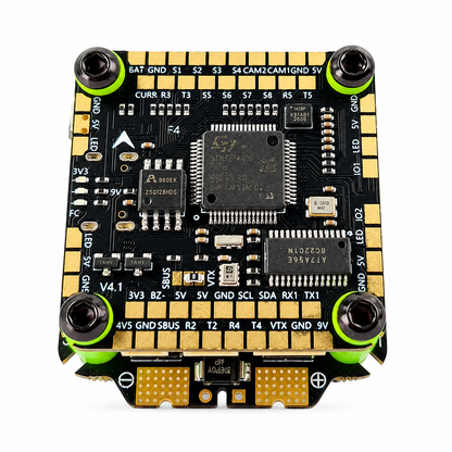 Bottom View of Aocoda RC F405 75A V4 8Bit ESC Stack PCB