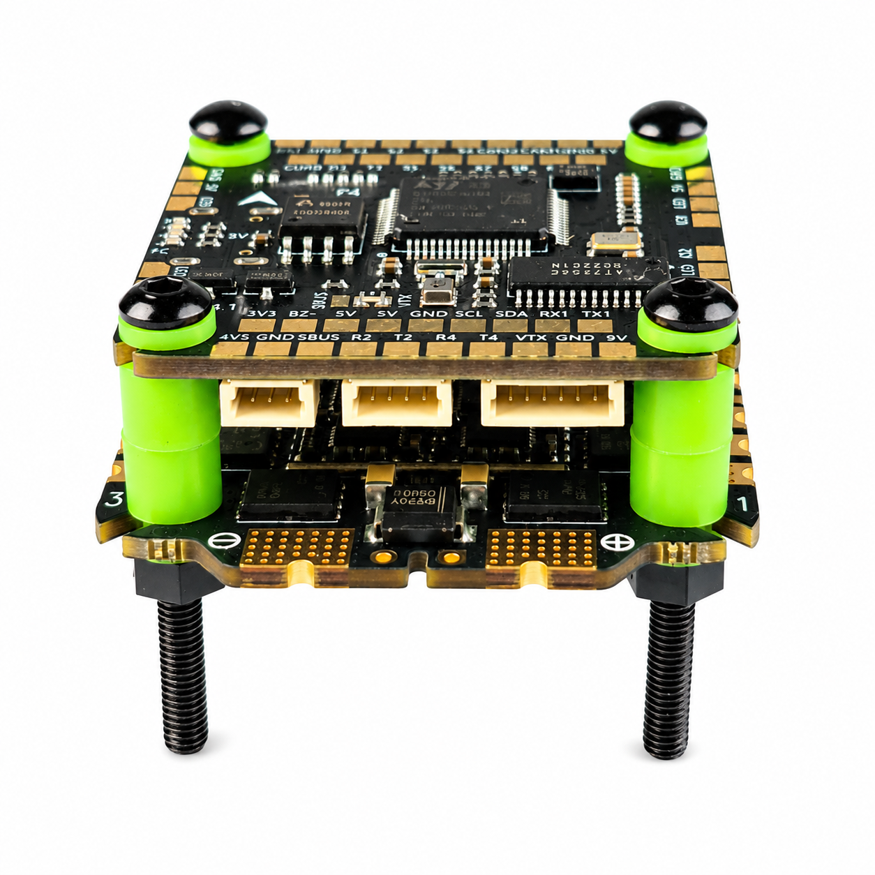 Mounted Aocoda RC F405 75A V4 8Bit Stack on FPV Drone Frame