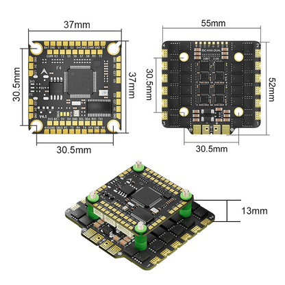 Aocoda RC F405 V4 100A AM32 Stack 30x30mm Flight Controller and ESC for FPV Drone