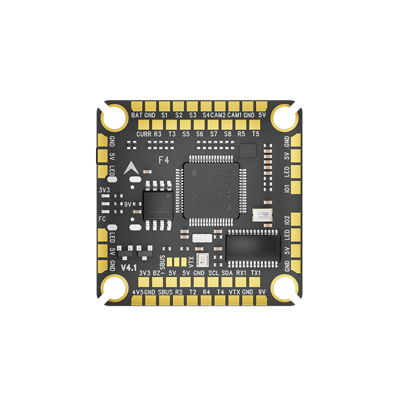 Top View of Aocoda RC F405 V4 Flight Controller with OSD