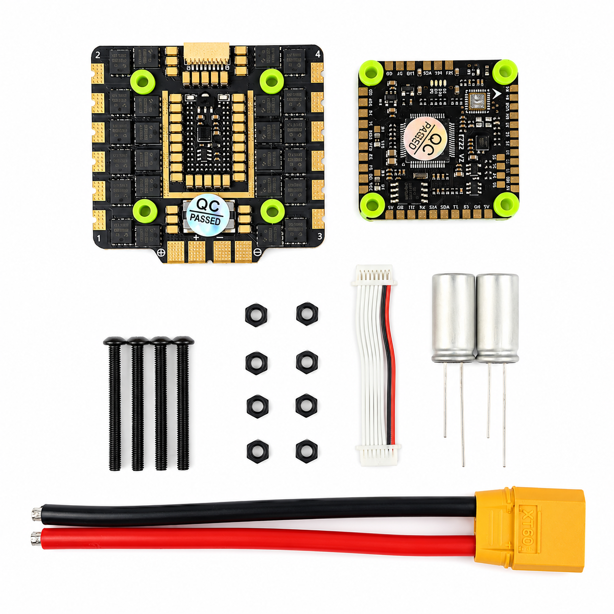 Aocoda RC F722 V2 80A AM32 Stack Package with Mounting Hardware and Accessories