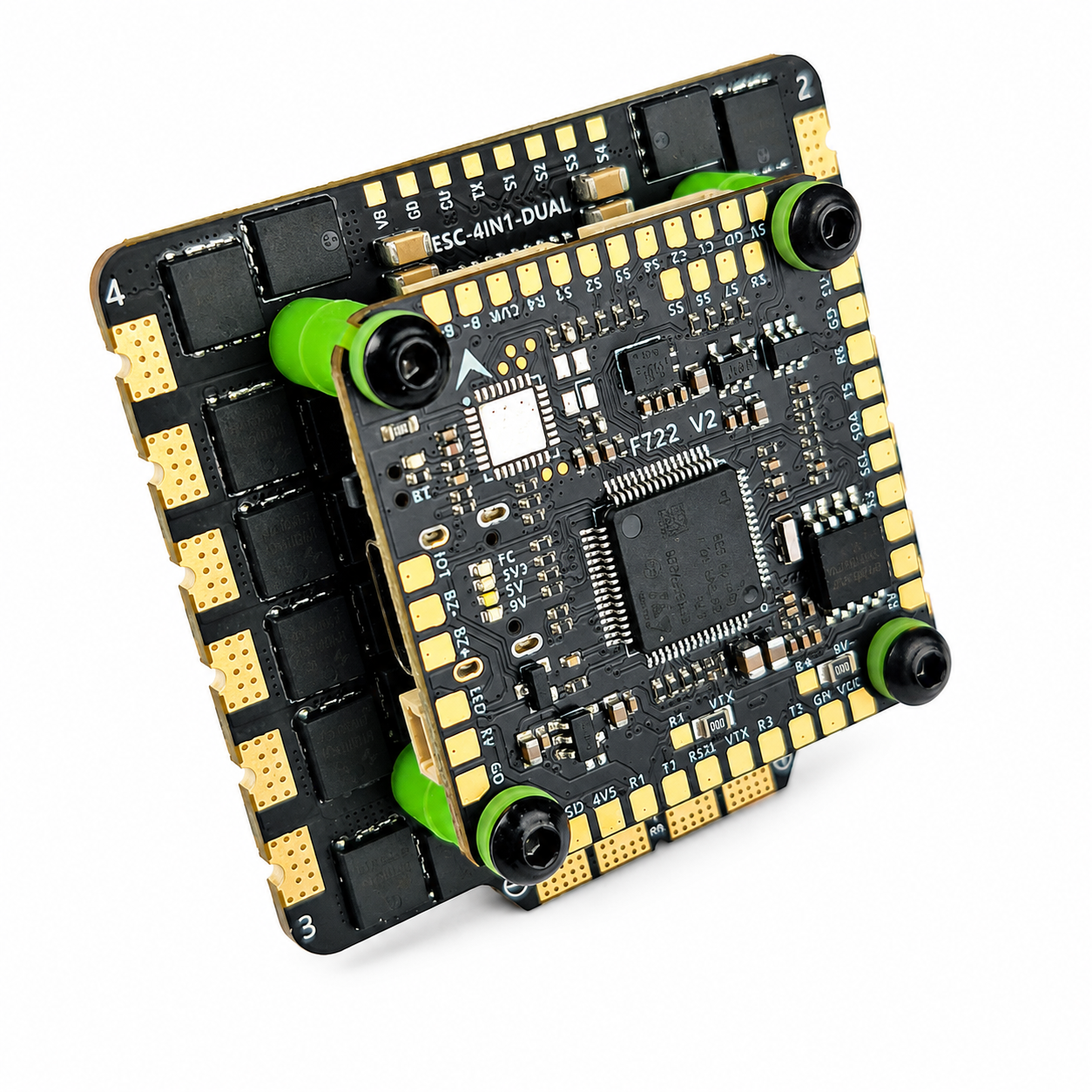 Front View of Aocoda RC F722 V2 80A AM32 30x30mm FPV Stack