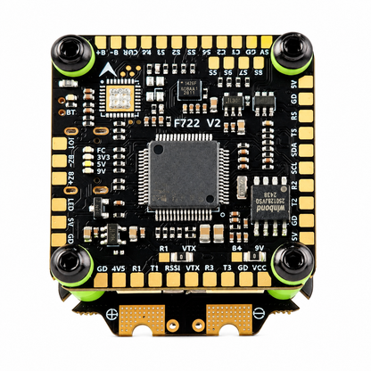 Aocoda-RC F722 V2 Flight Controller PCB with 55A 3055S ESC Stack Components